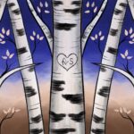 Birch Tree Love - For Couple