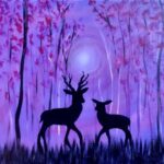 Deer Under the MOON