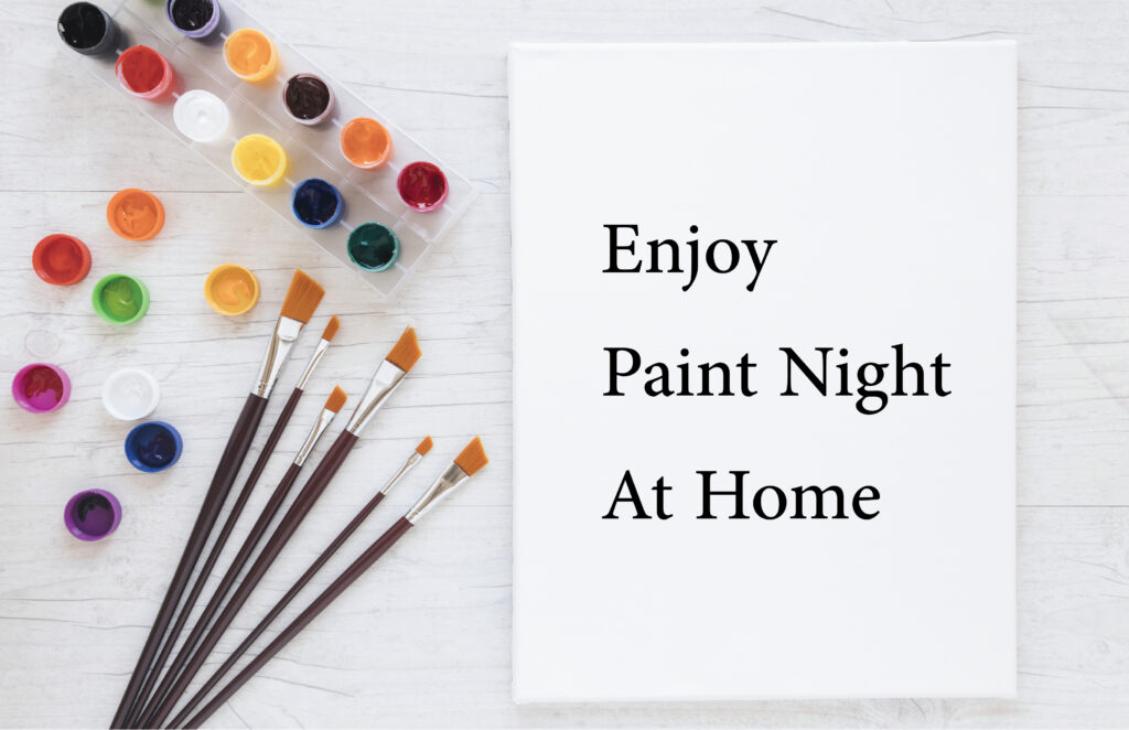 Winterscape DIY Paint Kit- Sip and Paint, Date Night, Wine and Paint- Video  Tutorial Included